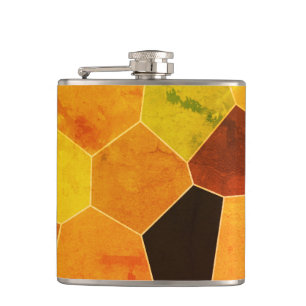 Cool Unique Rustic Pattern Hip Flask