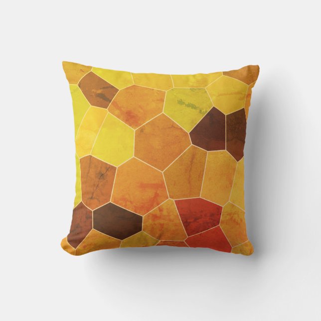 Cool Unique Rustic Pattern Throw Pillow (Front)