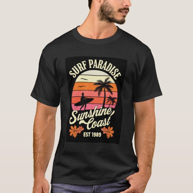 Cool unique surfer T-Shirt (Front)