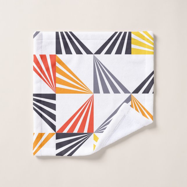 Cool, unique, tendance, urbain, triangles colorés (Gant de toilette)