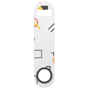 Cool, unique, trendy, urban abstract illustration bar key