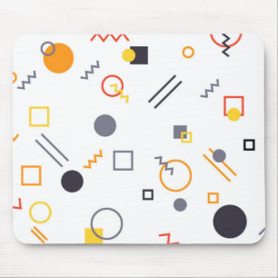 Cool, unique, trendy, urban abstract illustration mouse pad