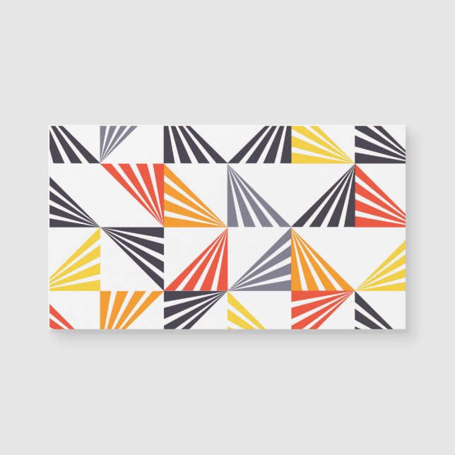 Cool, unique, trendy, urban, colourful triangles (Front)