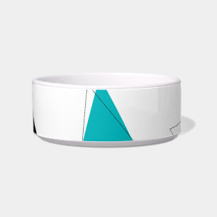 Cool, unique, trendy, urban colourful triangles bowl