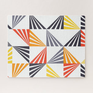 Cool, unique, trendy, urban, colourful triangles jigsaw puzzle