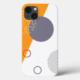Cool, unique, trendy, urban geometric illustration iPhone 13 case