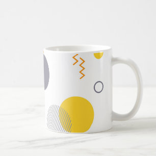 Cool, unique, trendy, urban geometric illustration coffee mug