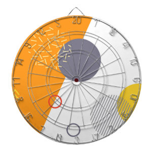 Cool, unique, trendy, urban geometric illustration dartboard