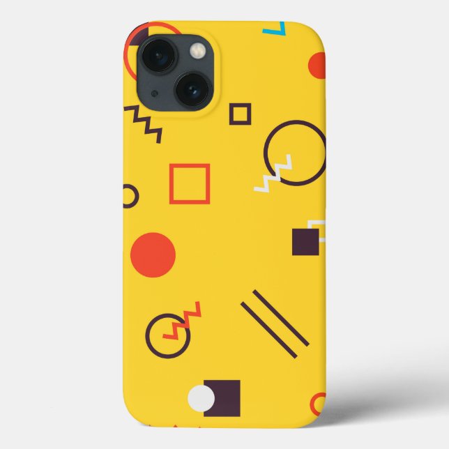 Cool, unique, trendy, urban geometric Memphis Case-Mate iPhone Case (Back)