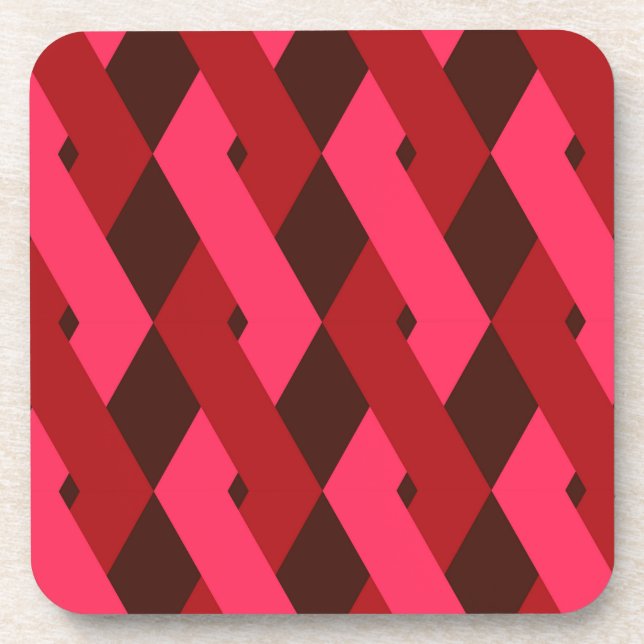 Cool, unique, trendy, urban geometric shapes coaster (Front)