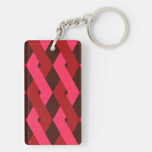 Cool, unique, trendy, urban geometric shapes keychain