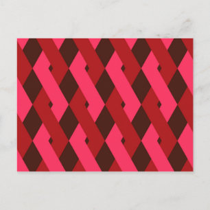 Cool, unique, trendy, urban geometric shapes postcard