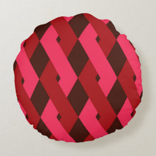 Cool, unique, trendy, urban geometric shapes round pillow