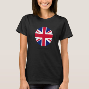 Cool United Kingdom Flag Illustration Graphic T-Shirt