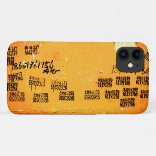 Cool Urban Asian Unique Wall Art Yellow iPhone 11 Case