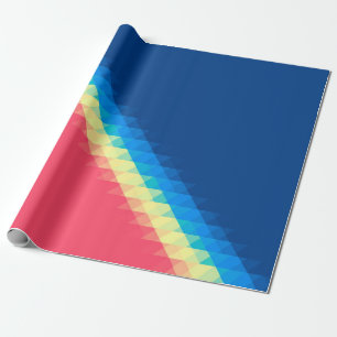 cool urban dun colourful triangles illustrated bac wrapping paper