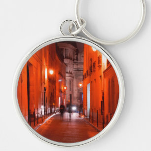 Cool, urban, modern photo of Parisian lifestyle Keychain