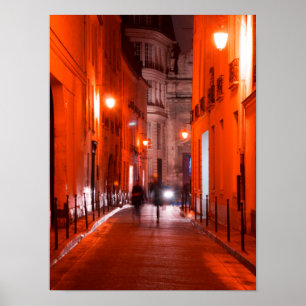 Cool, urban, modern photo of Parisian lifestyle Poster