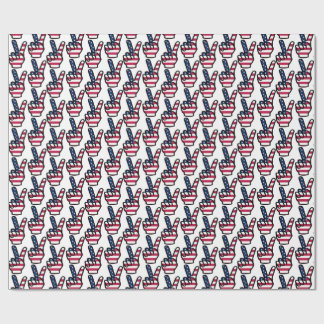 Cool US Victory Sign Wrapping Paper