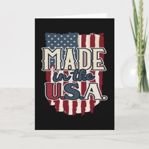 Cool USA Flag Design Made in the USA Card