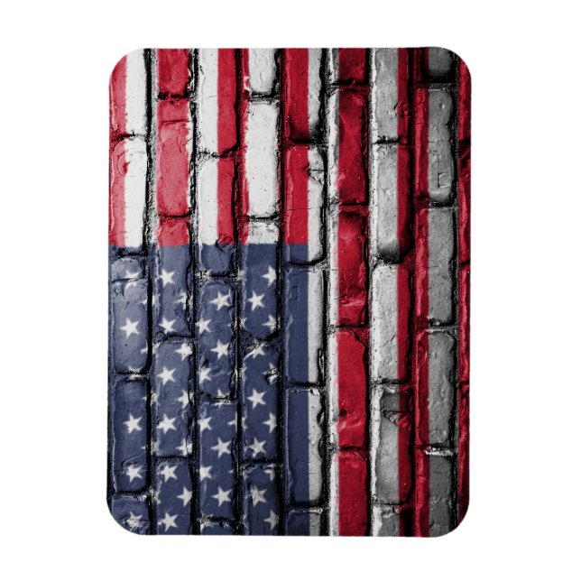 Cool USA Flag Design Magnet (Vertical)