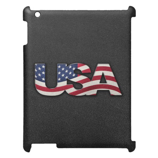 Cool USA signage with real flag iPad Covers