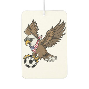 Cool USA Soccer Eagle Sunglasses Vintage Patriotic Air Freshener