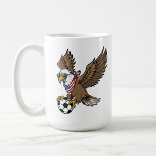 Cool USA Soccer Eagle Sunglasses Vintage Patriotic Coffee Mug