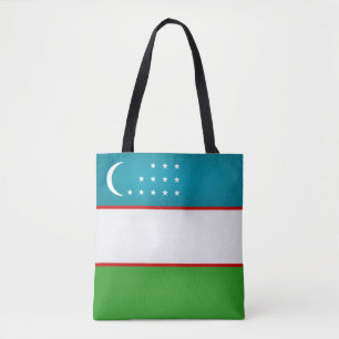 Cool Uzbekistan Flag Fashion Tote Bag