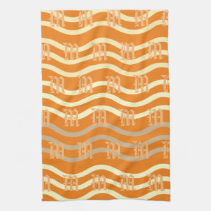 Cool Vague Monogramme Motif serviette