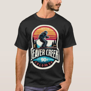Cool Valley Skier 90s Skiing Outfit T-Shirt