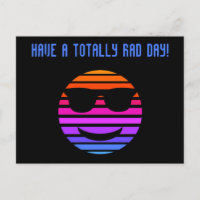 Cool Vaporwave Emoji Custom Message Rad Day
