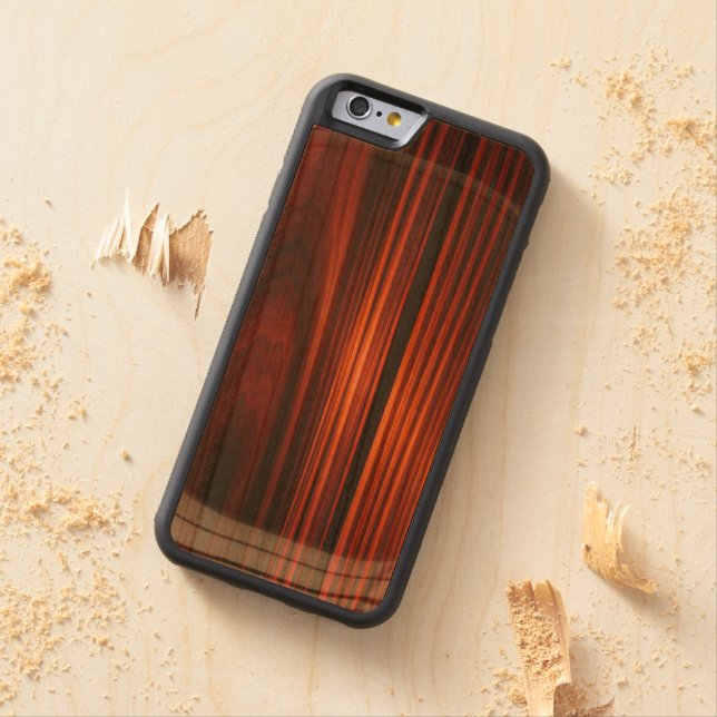 Cool Varnished Wood iPhone 6 Bumper Case Carved Wood iPhone Case (In Situ)