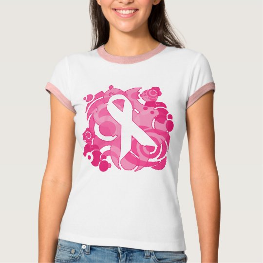 Download Cool Vector Graphics Pink Ribbon T-shirt | Zazzle.ca