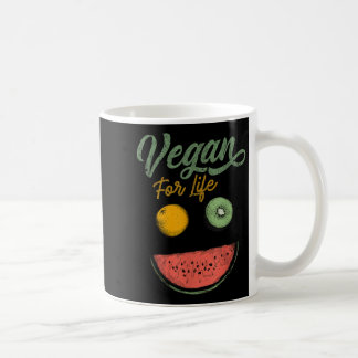 Cool Vegan For Life Veggie Food Plant Diet World V Coffee Mug