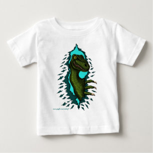 Cool velociraptor dinosaur baby t-shirt