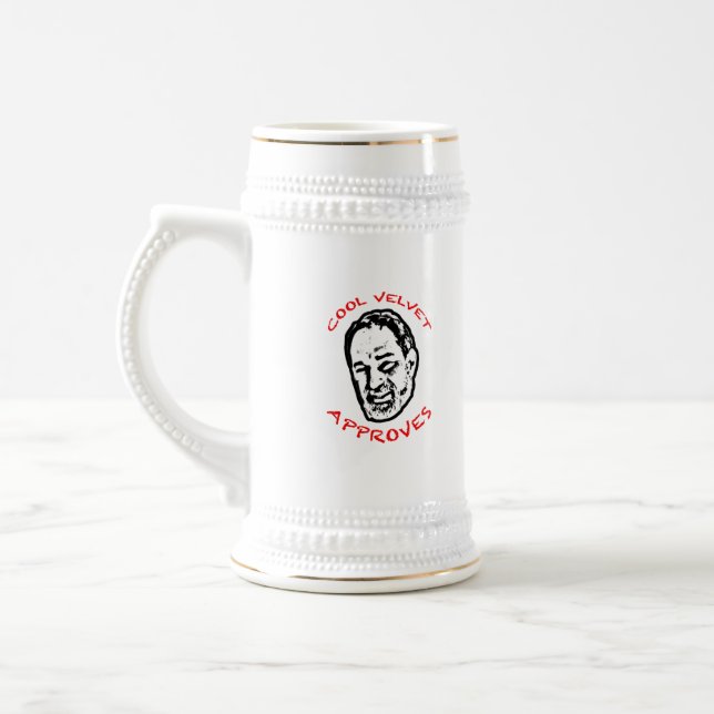 Cool Velvet Approves! Beer Stein (Left)