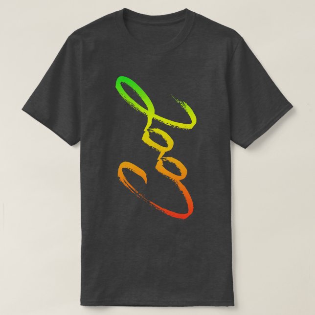 Cool Vibrant Colours T-Shirt (Design Front)