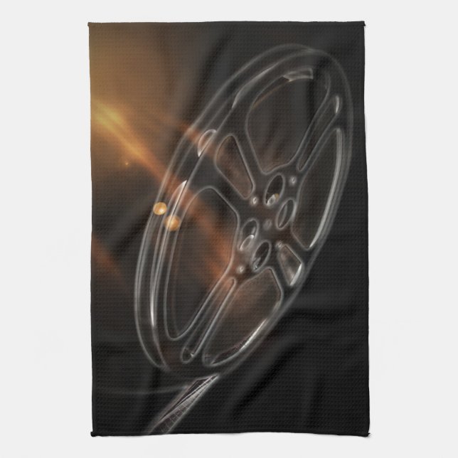 Cool Video Film Production Movie Reel Kitchen Towel (Vertical)