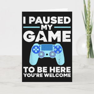 Cool Video Game Art For Men Women Video Gamer Gami Card