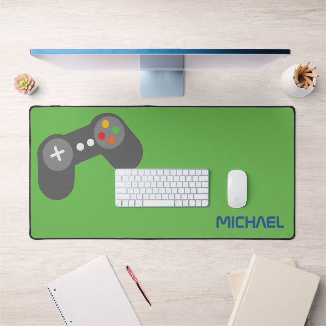 Cool Video Game Controller Kids Personalized Desk Mat (Office 1)