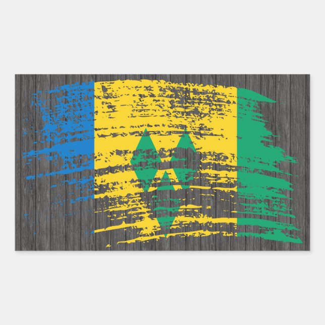 Cool Vincentian flag design Sticker (Front)