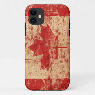 cool vintage canadian flag maple leaf canada Case-Mate iPhone case