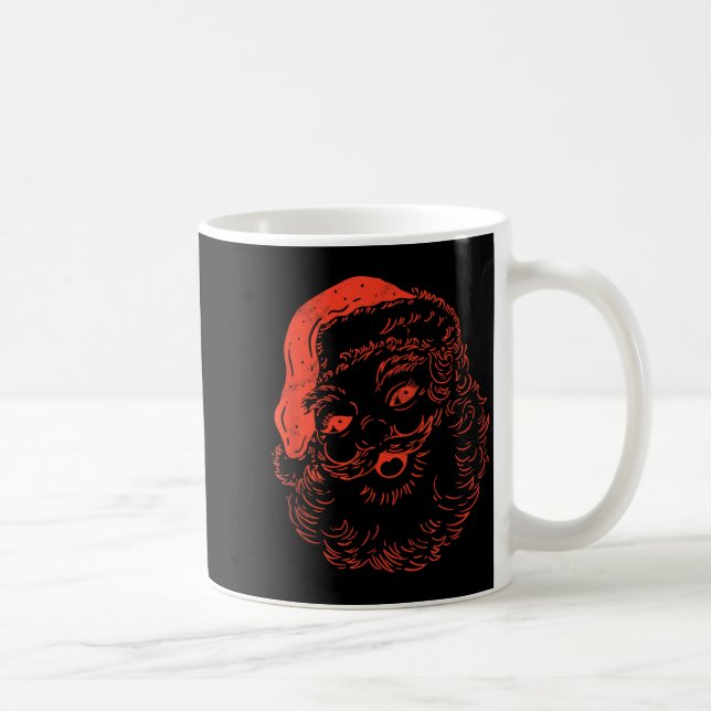 Cool Vintage Christmas Santa Claus  Coffee Mug (Right)