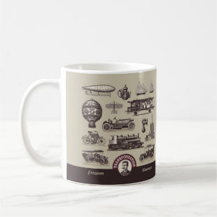 Cool Vintage European and American Transportation Coffee Mug