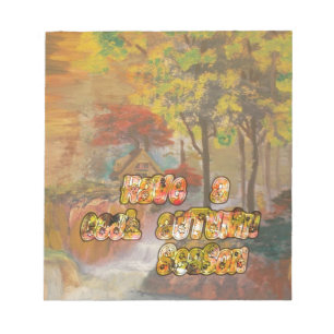Cool vintage Hakuna Matata Have a cool Autum Seaso Notepad
