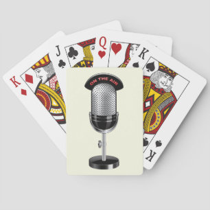 Cool Vintage Microphone Playing Cards
