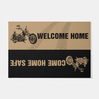 Cool Vintage Motorbike Doormat, Gift For Man Doormat