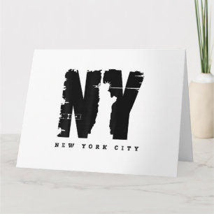 Cool Vintage New York City Style Tee Shirts, New Y Card
