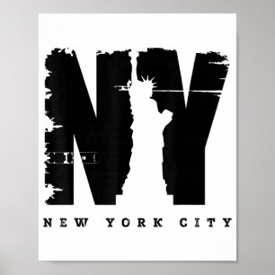 Cool Vintage New York City Style Tee Shirts, New Y Poster